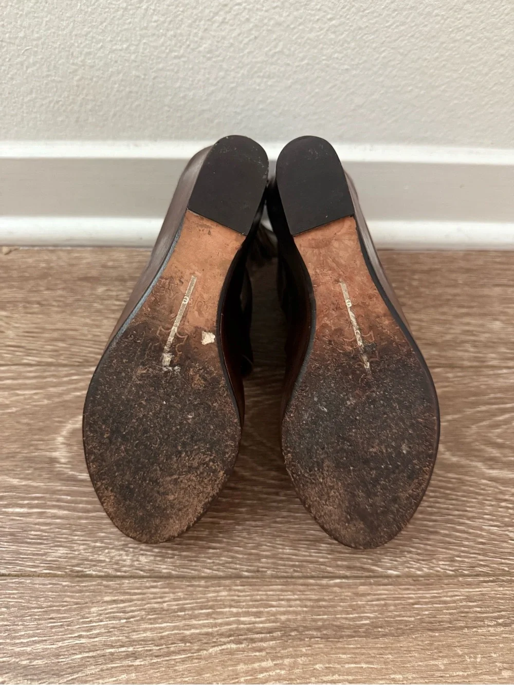 Dolce Vita brown leather wedge